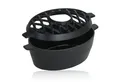 Produktbild: BBQ-Toro Luftbefeuchter Gusseisen Luftbefeuchter emailliert schwarz, 2,7 Liter, Wasserverdunst