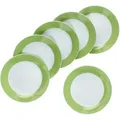 Produktbild: 6er Set Variant Grün Kuchenteller bunte Frühstücks-Teller Dessert