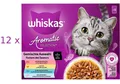 Produktbild: 144 x 85 g Whiskas Aromatic Selection (€ 6,09kg) Gemischte Auswahl in Sauce