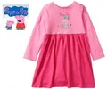 Produktbild: Peppa Pig Peppa Glitzer Mädchen Baby Langarm Kleid rosa Gr. 92 NEU