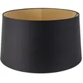 Produktbild: Baumwolllampenschirm Schwarz 40/45/25 Mit Goldener Innenseite