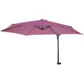 Produktbild: Mendler Wandschirm Casoria, Ampelschirm Balkonschirm Sonnenschirm, 3m neigbar, Polyester Alu/Stahl 9kg ~ lavendel-rot