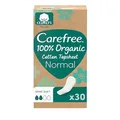 Produktbild: Carefree Organic Normal ohne Duft 30 Stk., Slipeinlage aus 100 Prozent zertifizierter Bio-Baumwolle, FSC-zertifiziert und parfümfrei