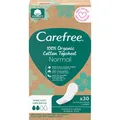 Produktbild: Carefree Bio-Baumwoll Slipeinlagen Normal 30 Stück - Hautfreundlich