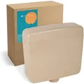 Produktbild: Calmwaters® Spülkasten Beige mit Spül-Stopp-Funktion, 6-9 Liter Spülmenge, Aufputzspülkasten WC schmal, flacher Spülkasten Elements, Aufputz-Montage,