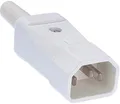 Produktbild: Bachmann Kaltgerätestecker mit Schutzkontakt, C14, 10 A/250 V∼, 65 °C, weiß (915