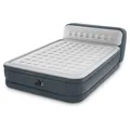 Produktbild: INTEX Luxus Luftbett Queen mit Kopflehne + 230V Pumpe Gästebett 236x152x86cm