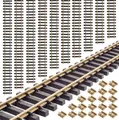 Produktbild: ML-Train Gleise-Set gerade mit 15 mm Messing Schraub-Verbindern 60-150 cm mit allen, Spur G Gleissystemen kombinierbar