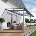 Produktbild: osoltus Alu Terrassenüberdachung Terrassendach Veranda Grau 435 x 300 cm
