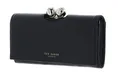 Produktbild: Ted Baker Leder Geldbörse Roosali Rose Detail Leather Bobble Purse Black schwarz