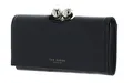 Produktbild: Ted Baker Roosali Rose Detail Leather Bobble Purse L Geldbörse Black schwarz Neu