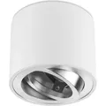 Produktbild: Sweet LED Aufbaustrahler flach aus Aluminium weiß chrom Aufbauspot - Silber