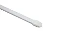 Produktbild: GARDINIA Vitragestange flachoval, Ausziehbar, Gardinenstange, Metall/Kunststoff, Weiß, 30-50 cm, 2 Stück