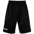 Produktbild: Kempa Herren Player Long Kurze Hose Shorts Für Sport Fitness Gym Basketball Handball Jogginghose Mit Elastischem Bund, Schwarz/Weiß, XXL EU