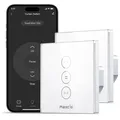 Produktbild: Rolladensteuerung WiFi Touch Sprachsteuerung 240V 10A 86x86x34mm Weiß 2er Pack