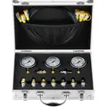Produktbild: Mophorn - Vevor Hydraulikdruck-testset, 250 / 400 / 600 Bar, 3 Messgeräte, 9 Prüfkupplungen, 3 Prüfschläuche, Bagger-hydraulik-testmessgeräte-set Mit Tragbarer Tragetasche Für Bagger, Traktoren, Baumaschinen