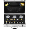 Produktbild: VEVOR Hydraulik Messkoffer 3 Messgeräte 9 Prüfkupplungen 3 Prüfschläuche