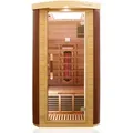 Produktbild: Dewello® Infrarotkabine Infrarotsauna TORONTO 102cm x 102cm inkl. 3 Vollspektrumstrahler, Bodenstrahler, 1 Person, LED