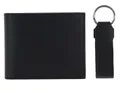 Produktbild: BOSS Leder Geldbörse Schlüsselanhänger Gift Set Trifold Wallet/Keyring Black schwarz