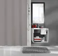 Produktbild: Kleine Wolke Duschvorhang Schiefer Breite 180 cm, Höhe 200 cm