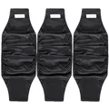 Produktbild: Langsprit Rüdenwindeln, hochabsorbierende Windeln für männliche Hunde, waschbar, Wiederverwendbare Hundewindeln, Schwarz, Größe XS, 3 Stück