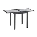 Produktbild: MERXX Ausziehtisch, BxHxT: 65 x 75 x 65 cm, Tischplatte: Sicherheitsglas - schwarz