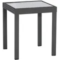 Produktbild: Balkontisch 65(130)x65cm Graphit/matt Aluminium/textil