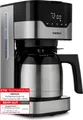 Produktbild: MEDION Kaffeemaschine mit Thermoskanne und Timer (Filtermaschine, 8 Tassen, 1,2 Liter, 900 Watt, 3 Stufen, Warmhaltefunktion, Timer Zeitschaltuhr, Antitropf, Display, MD18458) edelstahl