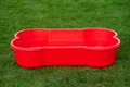 Produktbild: DogsLand Hundepool in Knochenform - 120 cm, rot, für große und kleine Hunde, bis