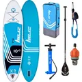 Produktbild: zray Inflatable SUP-Board X2 Premium Stand Up Paddling Komplettset 330x81x15 cm, Allround, (Stand Up Paddle Board, 6 tlg), bis 150kg Mit Paddel Pumpe Rucksack & Sicherheitsleine blau