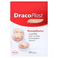Produktbild: DRACOPLAST Soft Pflaster 2,2 cm rund hautf. 20 St.