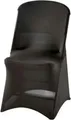 Produktbild: Stretchhusse für Buffet-Klappstuhl mit ca. 465 x 530 x 900 mm (BxTxH), schwarz