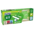 Produktbild: Swiffer Systemstarter Bodenwischer inkl. Stiel und 11 Tücher Stiel 1,20 m, 8 Trockentücher, 3 Feuchttücher, Wischer 25 cm