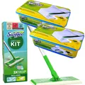 Produktbild: Swiffer Staubmagnet Wet+Dry Kit Starterset mit 1 Stab 51x wet + 8 Dry Tücher #64