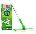 Produktbild: 🧼 Swiffer Starterset – 1 Handgriff + 8 Staubtücher + 3 Feuchttücher Entfernt