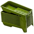 Produktbild: Colorus Farbwanne 10er Set – 10x22 cm für Lackwalzen bis 6 cm – Mini Lackierwanne aus Kunststoff mit Ausgussnase & Skala – wiederverwendbar & lösemittelbeständig