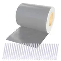 Produktbild: Plantiflex Sichtschutz Rolle 35m Blickdicht PVC Zaunfolie Windschutz für Doppelstabmatten Zaun (Grau)
