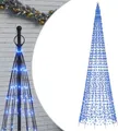 Produktbild: vidaXL LED-Weihnachtsbaum für Fahnenmast 1534 LEDs Blau 500 cm