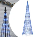 Produktbild: LED Weihnachtsbaum für Fahnenmast Mast 1534 LEDs Blau 500 cm mit 8 Lichteffekte