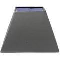 Produktbild: Lampenschirm Tischlampe Stehlampe Stoff E14 / E27 Fassung Grau Trapez H 17 cm