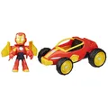 Produktbild: Marvel Spidey and His Amazing Friends Iron Man Figure with Vehicle, 3-Inch Super