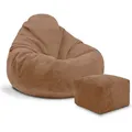 Produktbild: Dreamroots Sitzsack, Braun, Textil, 90x100x90 cm, Oeko-Tex® Standard 100, Wohnzimmer, Hocker, Sitzsäcke, XXL Sitzsäcke