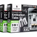 Produktbild: 3-in-1 Entkalkungstabletten für Kaffeevollautomaten & Kaffeemaschinen (100 Stk) – Entkalker Kaffeevollautomat kompatibel mit Siemens EQ Series, Jura, Krups, Delonghi, Philips, Miele, Tassimo uvm.