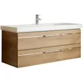 Produktbild: Pelipal Waschtischkombi Balto, Eiche, Metall, 2 Schubladen, 123 cm, Made in Germany, hängend, Typenauswahl, Badezimmer, Waschbecken & Armaturen, Waschtische