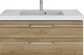 Produktbild: PELIPAL Balto Sprint Bad Möbel Riviera Eiche quer NB Waschtisch + Unterschrank