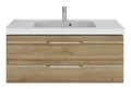 Produktbild: Pelipal Balto Sprint Komplett-Set Waschtischunterschrank Mineralmarmorwaschtisch 1234 mm - Riviera Eiche quer - SET-014-009