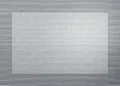 Produktbild: ASA 78088076 Tischset aus Kunststoff quadratisch, Silber/schwarz, 46 x 33 cm