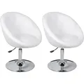 Produktbild: Cocktailsessel 2 Stk. Weiß Kunstleder - Vidaxl