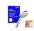 Produktbild: Duravit Universal Duschkopf, Duschbrause mit 3 Strahlarten (Rain, Intense , Soft ), Handbrause rund (Ø 110 mm), Brausekopf mit wassersparender MinusFlow-Funktion, reinigungsfreundlich, Chrom
