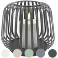 Produktbild: Candela Lights »Cottage Metal« Solar-Laterne mit Stumpenkerze 40x40x35 cm / weiß